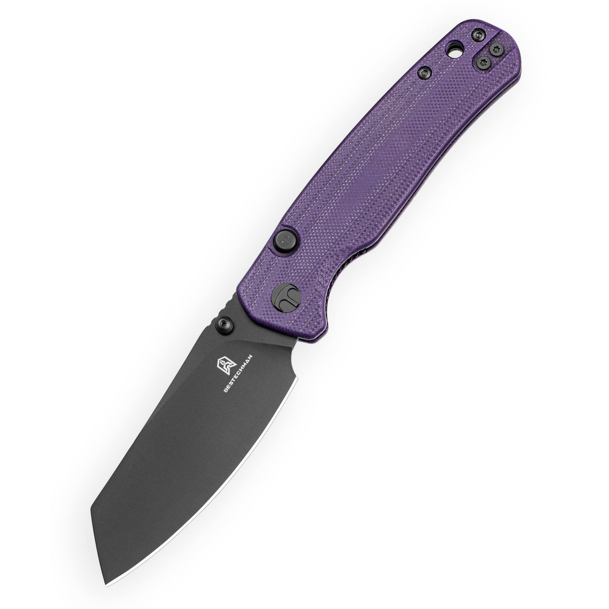 Bestechman Cicada's Wing-TL BMK24F 10Cr15CoMoV Blade Purple G10 Handle Top Liner Lock Folding Knife