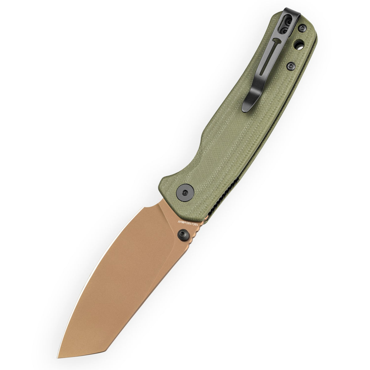 Bestechman Cicada's Wing-TL BMK24H 10Cr15CoMoV Blade OD Green G10 Handle Top Liner Lock Folding Knife