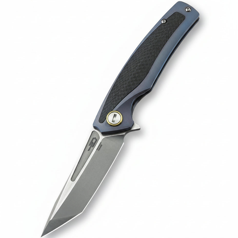 Bestech Predator BT1706A CPM-S35VN Blade Titanium+Carbon Fiber Inlayed Handle Frame Lock Folding Knife