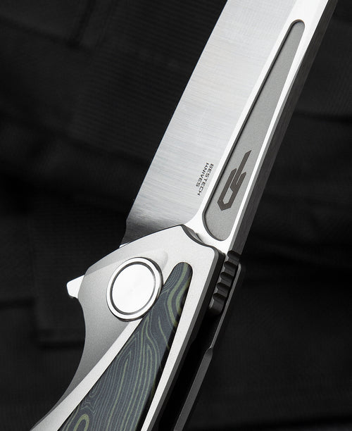 Bestech Predator BT1706F CPM-S35VN Blade Titanium+Black Green G10 Handle Frame Lock Folding Knife