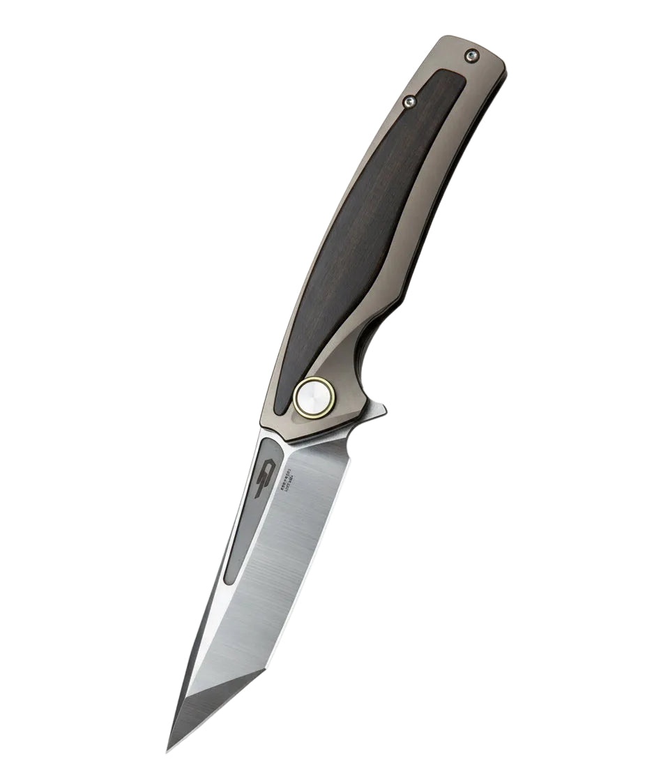 Bestech Predator BT1706G CPM-S35VN Blade Titanium+Orange G10 Handle Frame Lock Folding Knife