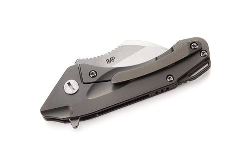 Bestech IMP BT1710A CPM-S35VN Blade Titanium+CarbonFiber inlayed Handle Frame Lock Folding Knife