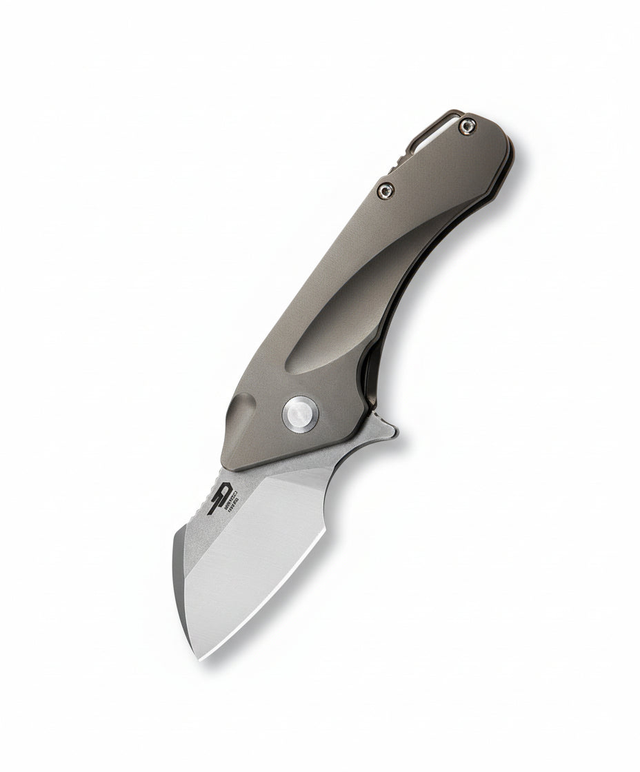 Bestech IMP BT1710C CPM-S35VN Blade Titanium+CarbonFiber inlayed Handle Frame Lock Folding Knife