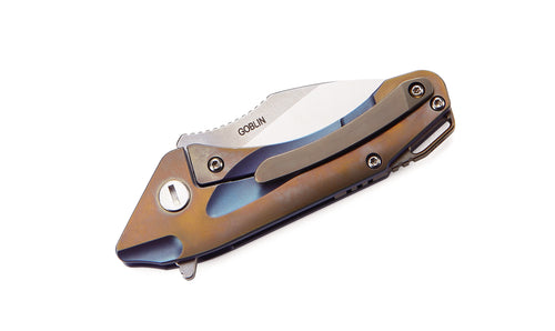 Bestech Goblin BT1711B CPM-S35VN Blade Titanium Handle Frame Lock Folding Knife