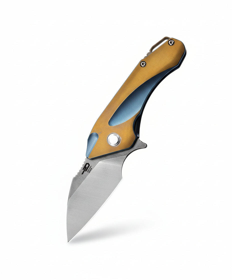 Bestech Goblin BT1711B CPM-S35VN Blade Titanium Handle Frame Lock Folding Knife
