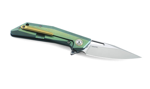 Bestech Shrapnel BT1802B CPM-S35VN Blade Titanium+Carbon Fiber Handle Frame Lock Folding Knife