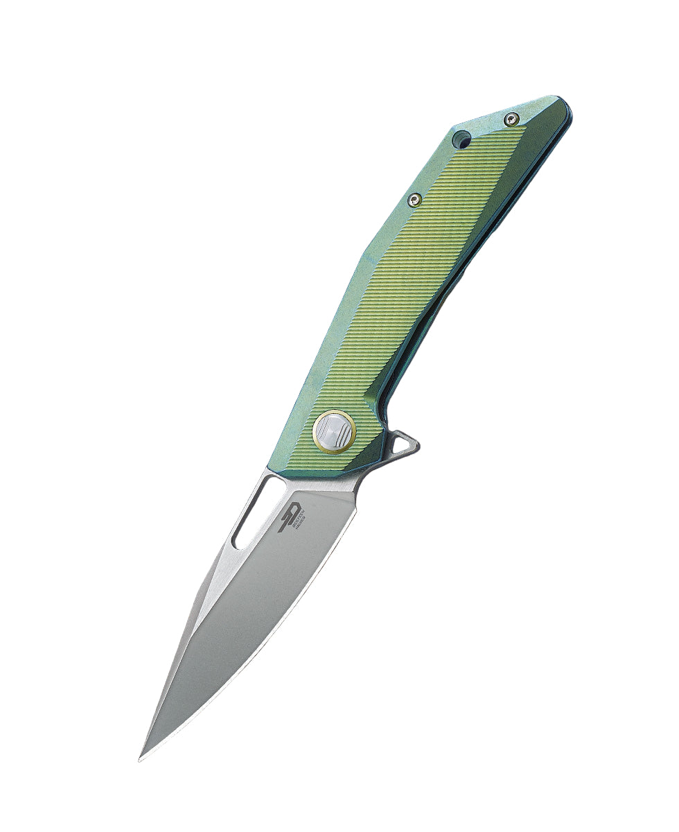 Bestech Shrapnel BT1802B CPM-S35VN Blade Titanium+Carbon Fiber Handle Frame Lock Folding Knife