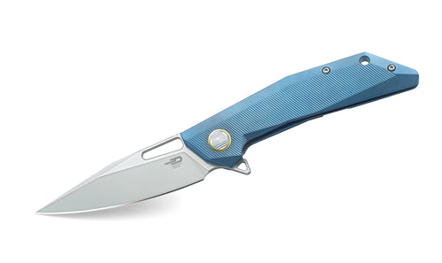 Bestech Shrapnel BT1802C CPM-S35VN Blade Titanium+Carbon Fiber Handle Frame Lock Folding Knife