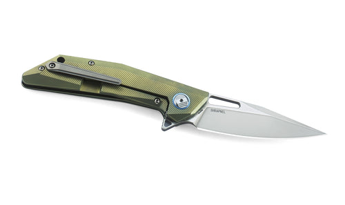 Bestech Shrapnel BT1802D CPM-S35VN Blade Titanium+Carbon Fiber Handle Frame Lock Folding Knife