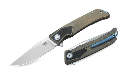 Bestech Sky Hawk BT1804D CPM-S35VN Blade Titanium+Carbon Fiber Handle Frame Lock Folding Knife