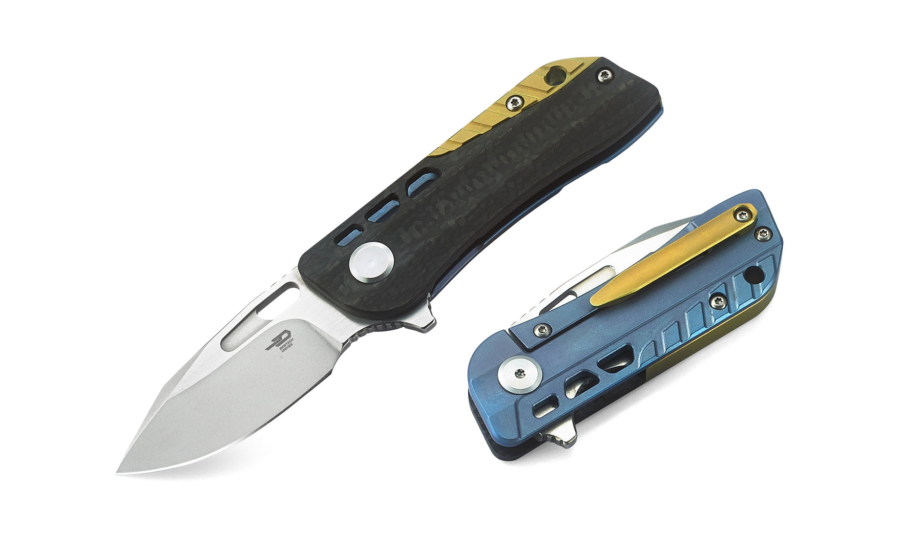 Bestech Engine BT1805B CPM-S35VN Blade Titanium+Carbon Fiber Handle Frame Lock Folding Knife