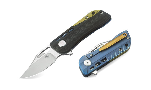 Bestech Engine BT1806B CPM-S35VN Blade Titanium+Carbon Fiber Handle Frame Lock Folding Knife