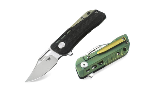 Bestech Engine BT1806C CPM-S35VN Blade Titanium+Carbon Fiber Handle Frame Lock Folding Knife