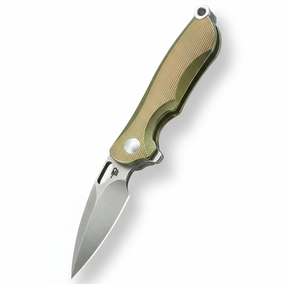 Bestech Parrot BT1807B CPM-S35VN Blade Titanium Handle Frame Lock Folding Knife