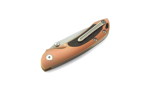 Bestech Junzi BT1809B CPM-S35VN Blade Titanium+Carbon Fiber inlayed Handle Slip Joint Folding Knife