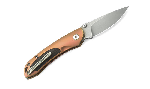 Bestech Junzi BT1809B CPM-S35VN Blade Titanium+Carbon Fiber inlayed Handle Slip Joint Folding Knife