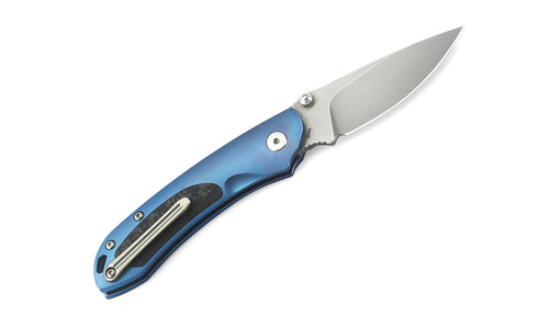 Bestech Junzi BT1809D CPM-S35VN Blade Titanium+Carbon Fiber inlayed Handle Slip Joint Folding Knife