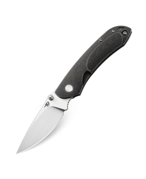Bestech Junzi BT1809F CPM-S35VN Blade Titanium+Carbon Fiber inlayed Handle Slip Joint Folding Knife