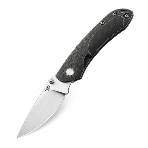 Bestech Junzi BT1809F CPM-S35VN Blade Titanium+Carbon Fiber inlayed Handle Slip Joint Folding Knife