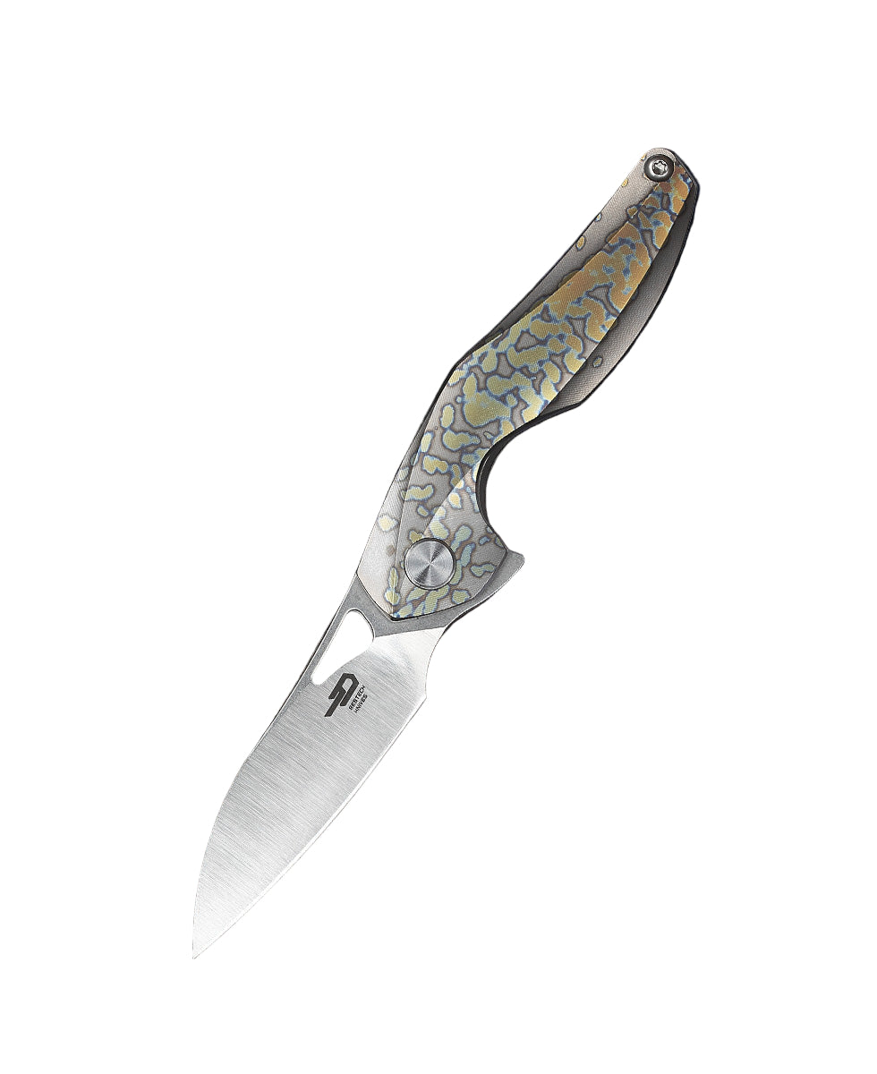 Bestech The Reticulan BT1810E CPM-S35VN Blade Titanium Handle Frame Lock Folding Knife