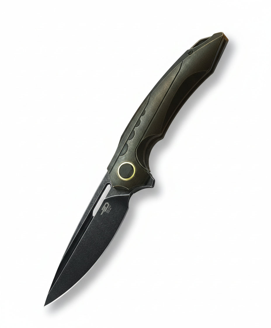 Bestech Ornetta BT1811A M390 Blade Titanium Handle Frame Lock Folding Knife