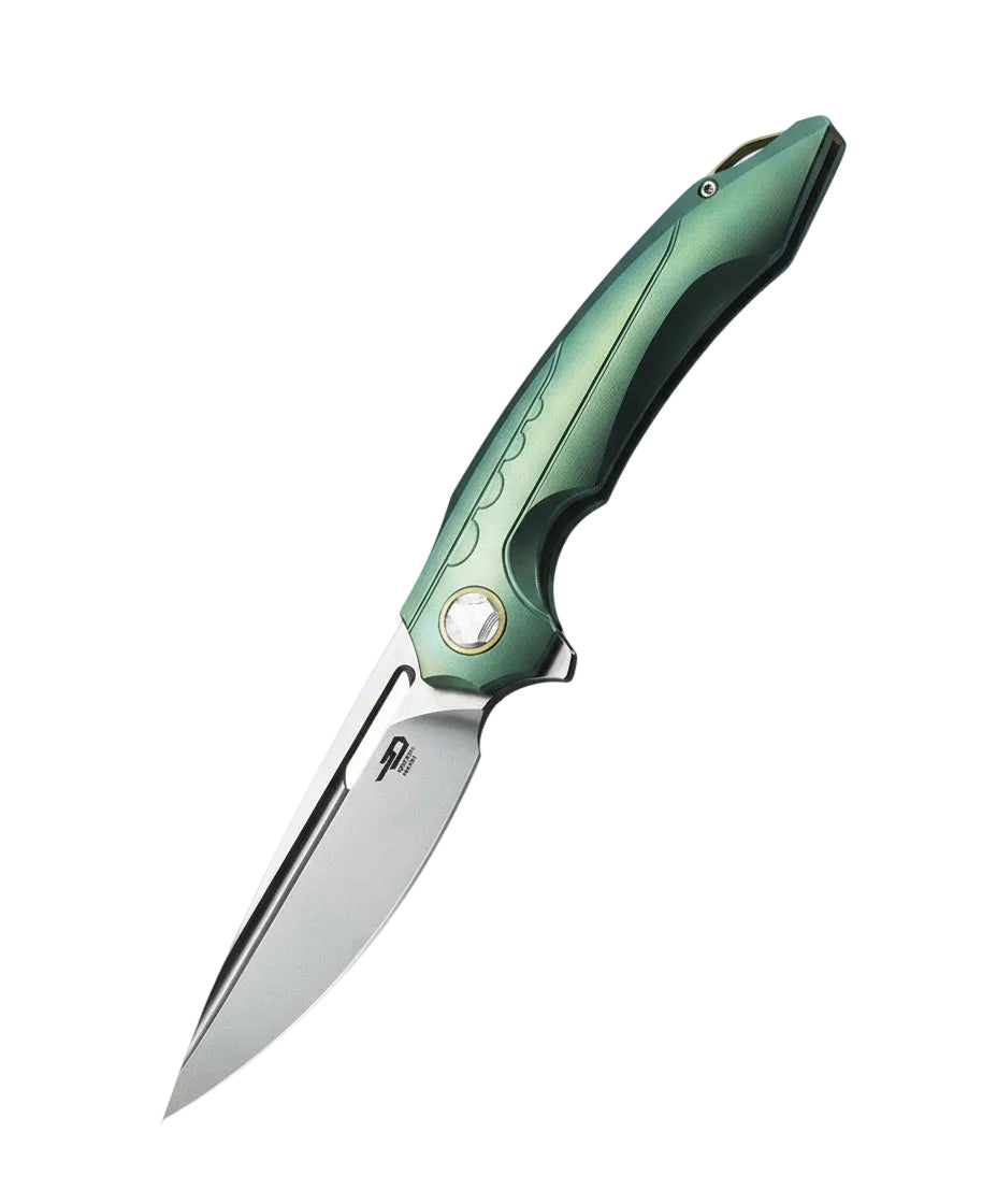 Bestech Ornetta BT1811B M390 Blade Titanium Handle Frame Lock Folding Knife
