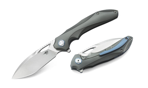 Bestech Eskra BT1813C M390 Blade Titanium Handle Frame Lock Folding Knife