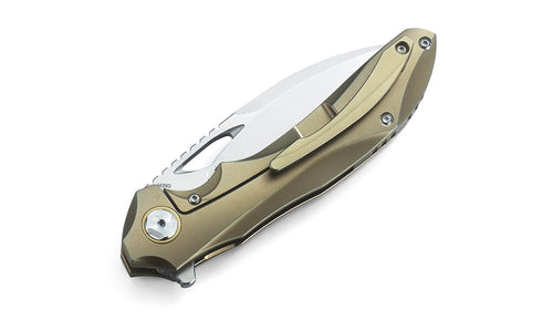 Bestech Eskra BT1813D M390 Blade Titanium Handle Frame Lock Folding Knife