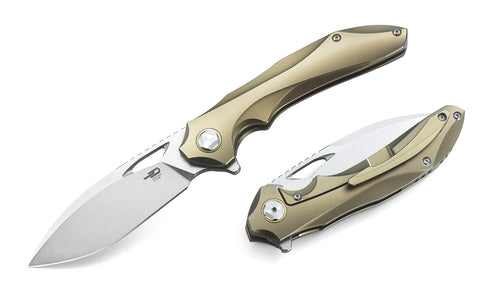 Bestech Eskra BT1813D M390 Blade Titanium Handle Frame Lock Folding Knife