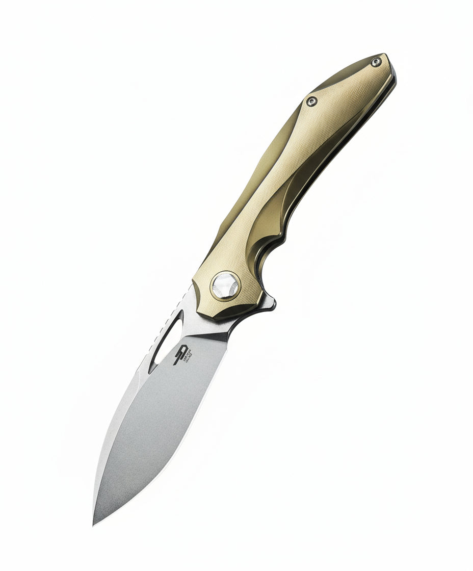 Bestech Eskra BT1813D M390 Blade Titanium Handle Frame Lock Folding Knife