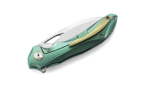 Bestech Eskra BT1813E M390 Blade Titanium Handle Frame Lock Folding Knife