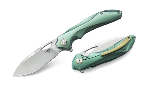 Bestech Eskra BT1813E M390 Blade Titanium Handle Frame Lock Folding Knife