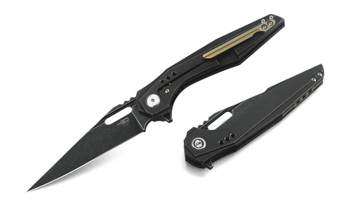 Bestech Malware BT1902B-L CPM-S35VN Blade Titanium Handle Frame Lock Folding Knife