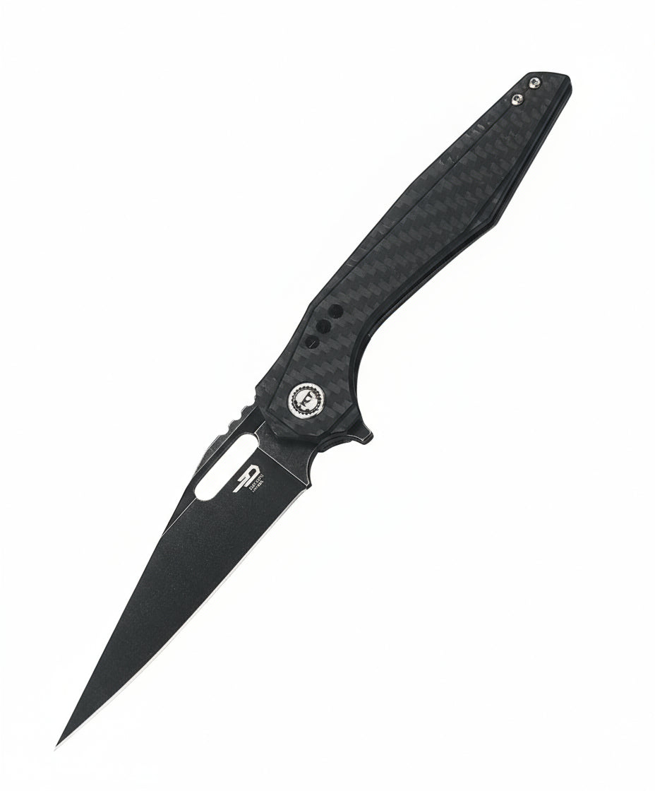 Bestech Malware BT1902D CPM-S35VN Blade Titanium +Carbon Fiber Handle Frame Lock Folding Knife