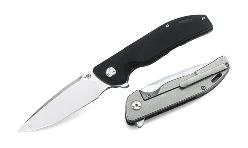 Bestech Bison BT1904B-1 D2 Blade Titanium and G10 Handle Frame Lock Folding Knife