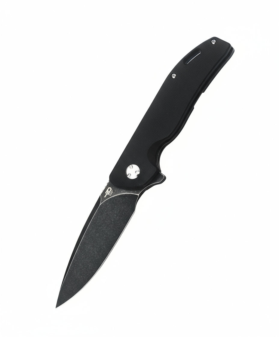Bestech Bison BT1904B-2 D2 Blade Titanium and G10 Handle Frame Lock Folding Knife