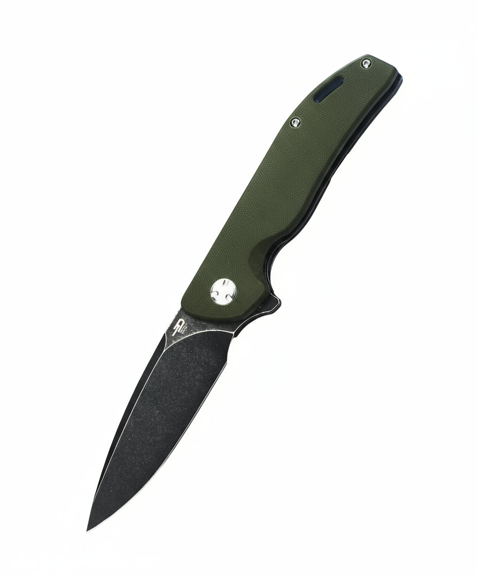 Bestech Bison BT1904C-2 D2 Blade Titanium and G10 Handle Frame Lock Folding Knife