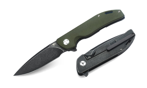 Bestech Bison BT1904C-2 D2 Blade Titanium and G10 Handle Frame Lock Folding Knife