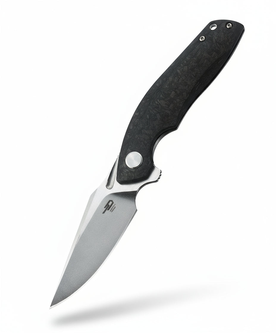 Bestech Ghost BT1905C-1 CPM-S35VN Blade Carbon Fiber+Titanium Handle Frame Lock Folding Knife