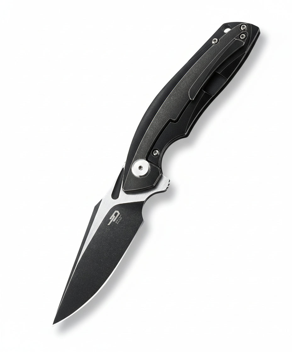 Bestech Ghost BT1905C-L CPM-S35VN Blade Carbon Fiber+Titanium Handle Frame Lock Folding Knife