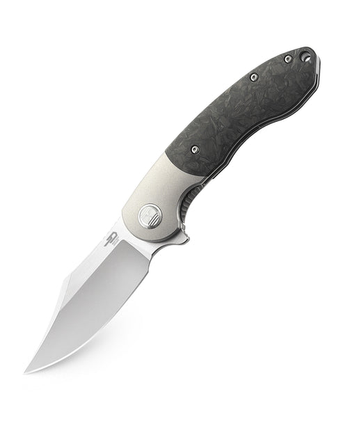 Bestech Bowietie BT1906A M390 Blade Titanium and Carbon Fiber Handle Frame Lock Folding Knife
