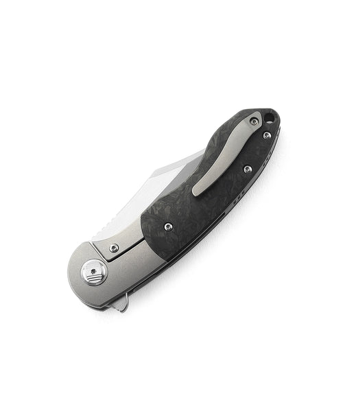 Bestech Bowietie BT1906A M390 Blade Titanium and Carbon Fiber Handle Frame Lock Folding Knife