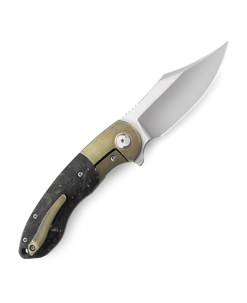 Bestech Bowietie BT1906C M390 Blade Titanium and Carbon Fiber Handle Frame Lock Folding Knife