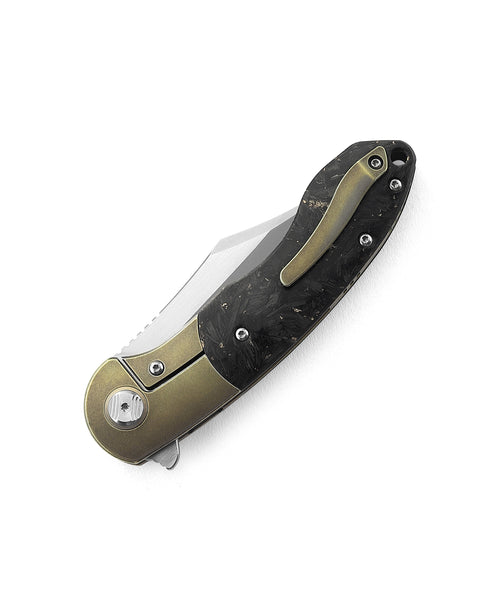 Bestech Bowietie BT1906C M390 Blade Titanium and Carbon Fiber Handle Frame Lock Folding Knife
