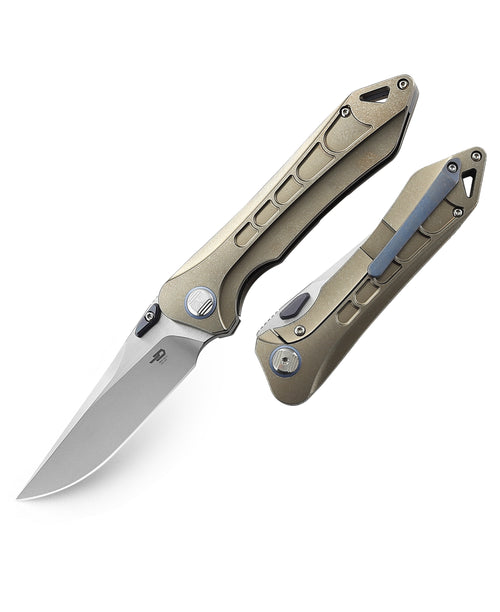 Bestech Supersonic BT1908C CPM-S35VN Blade Titanium Handle Frame Lock Folding Knife