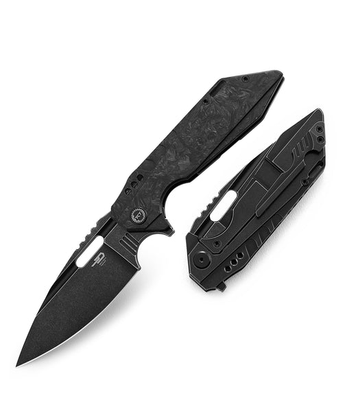 Bestech Shodan BT1910D CPM-S35VN Blade Titanium+Carbon fiber Handle Frame Lock Folding Knife