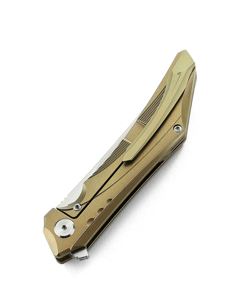 Bestech Kamoza BT1911C M390 Blade Titanium Handle Frame Lock Folding Knife