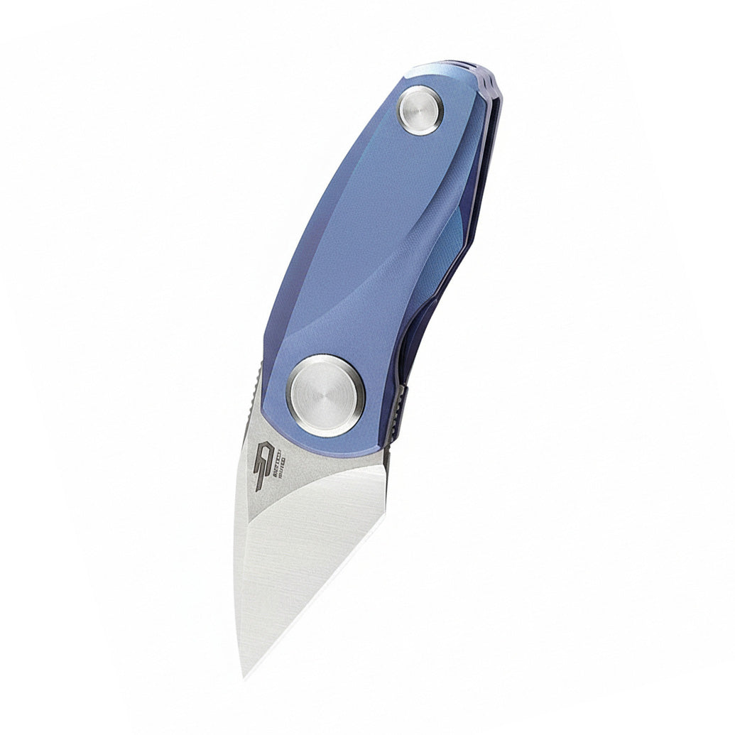 Bestech Tulip BT1912B M390 Blade Titanium Handle Double Detent Lock Folding Knife