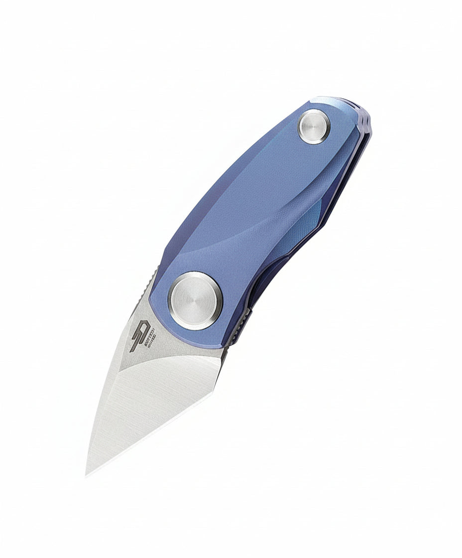 Bestech Tulip BT1912B M390 Blade Titanium Handle Double Detent Lock Folding Knife