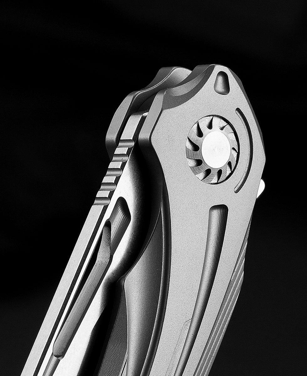 Bestech Wibra BT2001A M390 Blade Titanium Handle Frame Lock Folding Knife